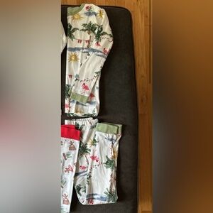 Burt's Bees Christmas flamingo pajamas